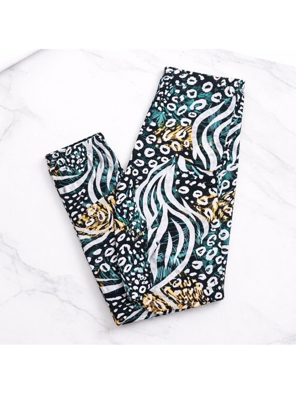 SweetLegs Plus Size Leggings | Bold Abstract Print | Soft Stretch | 22–24